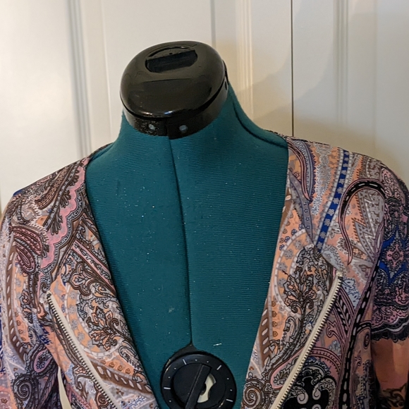 Ya Pei Paisley Bomber Jacket - Size Small - Picture 7 of 8